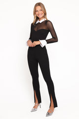 Ethan Tuxedo Bodysuit - Black