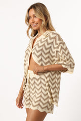 Cherie Knit Short - Sand White