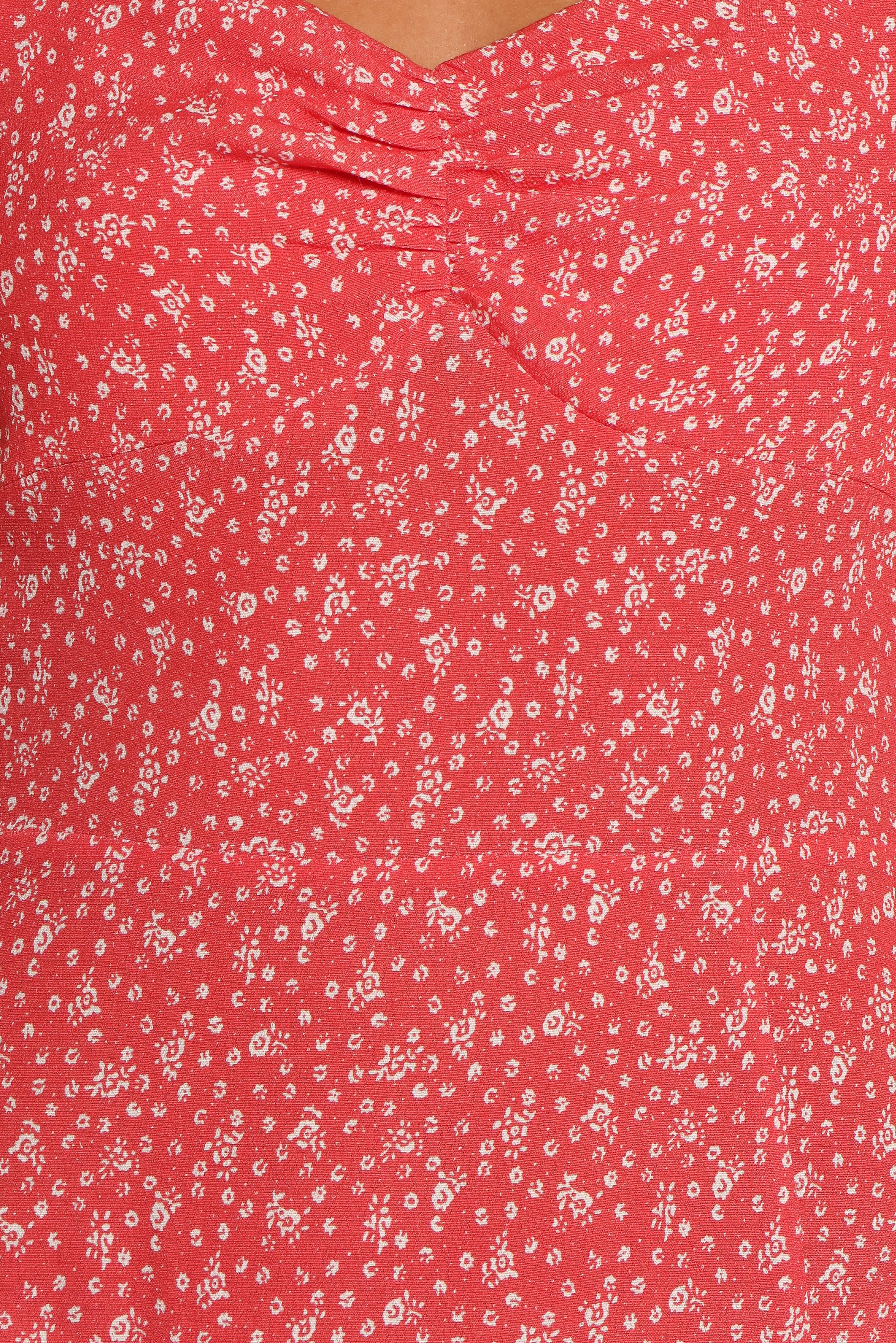 Franklin Dress - Red Floral
