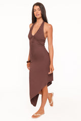 Jordie Midi Dress - Dark Brown