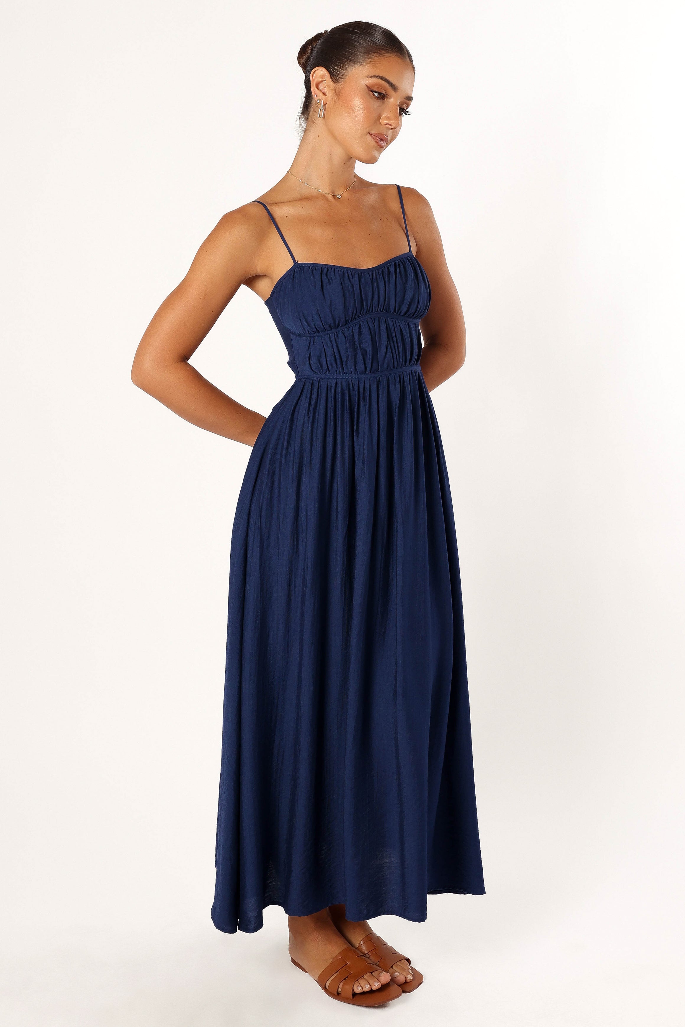 Kelani Luxi Midi Dress - Navy