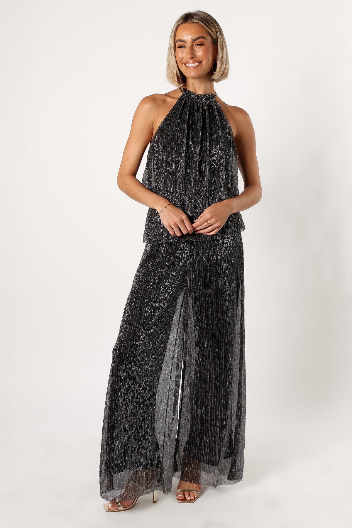 Elly Halter Jumpsuit - Black