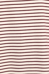 Wilda Oversized Tee - Cream Tan Stripe